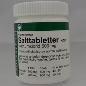 Salttabletter NAF Tab 500 mg