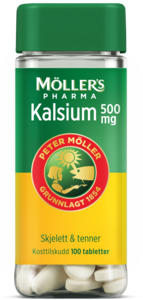 Möller's Pharma Kalsium 500mg 100 tabletter