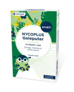 Nycoplus Omega-3 geleputer med tropisk smak 30 stk