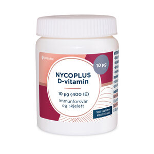Nycoplus D3-vitamin Tab 10 mikrog 100 tabletter