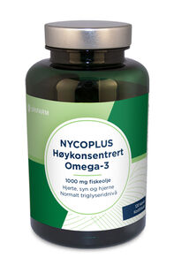 Nycoplus Høykonsentrert Omega-3 1000 mg 120 kapsler