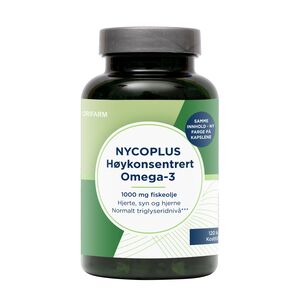 Nycoplus høykonsentrert omega-3 120 kapsler