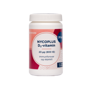 Nycoplus D3-vitamin 20 µg 100 tabletter