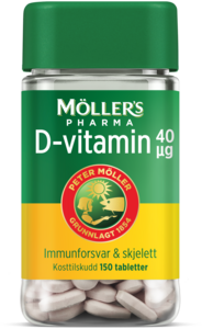 Möller's Pharma D-vitamin 40µg 150 tabletter