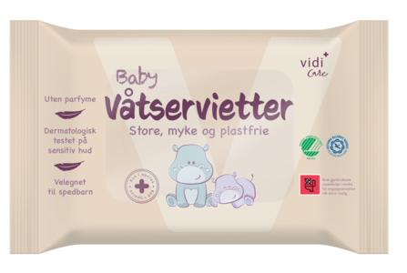 Vidi Care baby våtservietter 60 stk