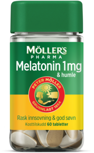Möller's Pharma Melatonin 1mg og humle 60 tabletter