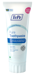 TePe Pure ekstra mild tannkrem uten smak 75 ml