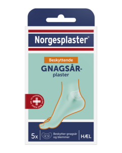 Norgesplaster beskyttende gnagsårplaster til hæl 5 stk