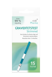 Vidi Pharma graviditetstest strimmel 15 stk
