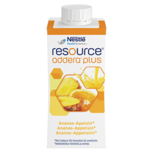 Resource addera plus næringsdrikk ananas & appelsin 4x200 ml