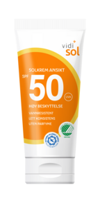 Vidi solkrem til ansikt SPF50 50 ml