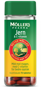Möller's Pharma Jern og C-vitamin 70 tabletter