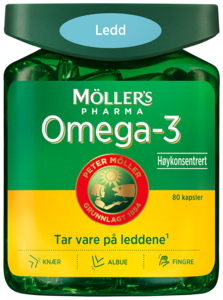 Møllers Omega-3 ledd 80 kapsler