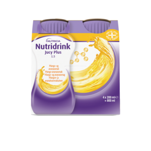Nutridrink Jucy Plus næringsdrikk mango-ananas 4x200 ml