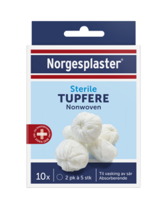 Norgesplaster sterile tupfere 10 stk