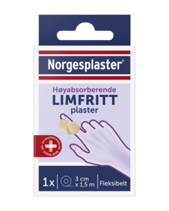 Norgesplaster limfritt plaster 3cmx1,5m 1 stk