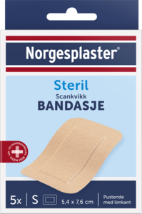 Norgesplaster Scankvikk bandasje beige 5,4x7,6cm  5 stk