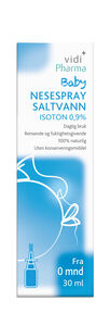 Vidi Pharma baby nesespray saltvann isoton 0,9% 30 ml