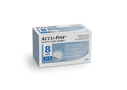 Accu-Fine pennekanyle 31G 8mm 100 stk