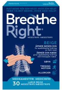 Breathe Right nesestrips tan L