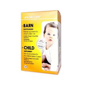 Lifeline Care kosttilskudd til barn, 30 kapsler