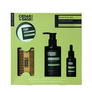 Cedar & Sage Beard Care gavesett