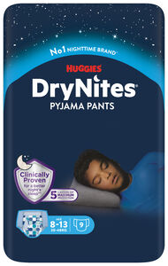 DryNites Bleie gutt 8-13 år 9 stk