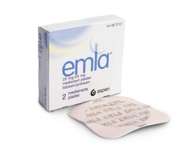Emla Medisinert plaster 25 mg/25 mg