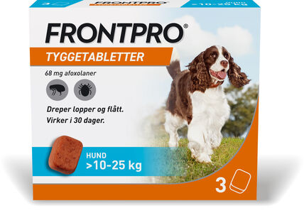 Frontpro vet tyggetablett 68mg til hund (10-25 kg)