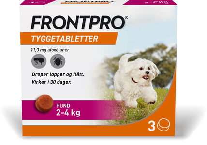 Frontpro vet tyggetablett 11,3mg til hund (2-4 kg)