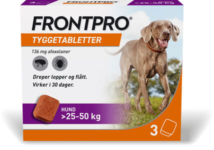 Frontpro vet tyggetablett 136mg til hund (25-50 kg)
