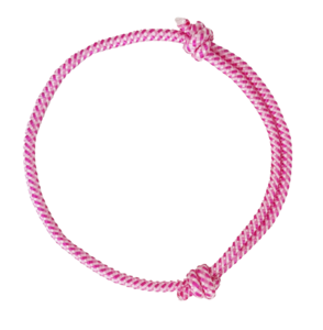 Rosa sløyfe-armbånd