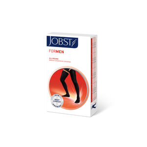 JOBST ForMen klasse 2 lårstrømpe sort 1 par
