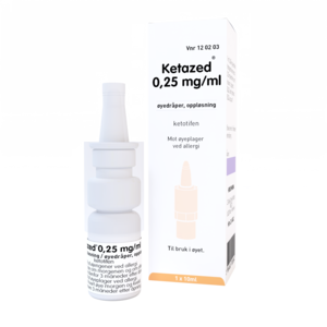 Ketazed øyedråper 0,25mg/ml