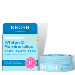 Krush Whiten & Remineralise tannkremtabletter 62 stk