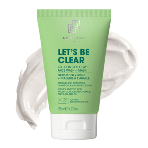 Shakeup Let's Be Clear Oil-Control Clay Face Wash + Mask 125 ml