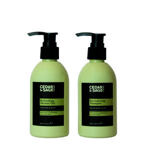 Cedar & Sage Men Refreshing Shower gavesett