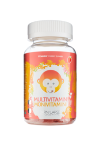 Monkids Multivitamin Barn Jordbær 60 stk