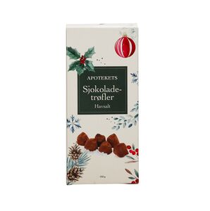 Apotekets sjokoladetrøfler med havsalt 100 g