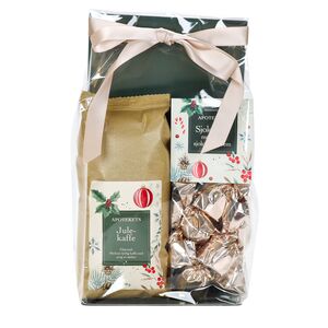 Apotekets gavepose julekaffe og sjokoladekuler