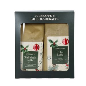 Apotekets gavesett julekaffe og sjokoladekaffe 2x200 g