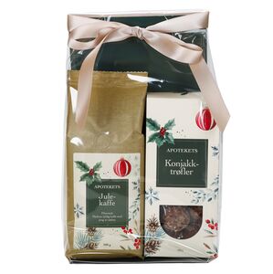 Apotekets gavepose julekaffe og konjakktrøfler