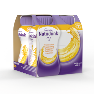 Nutridrink Jucy næringsdrikk tropisk frukt 4x200 ml