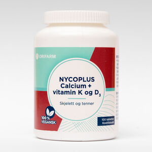 Nycoplus Calcium med K-og D3-vitamin tabletter 100 stk