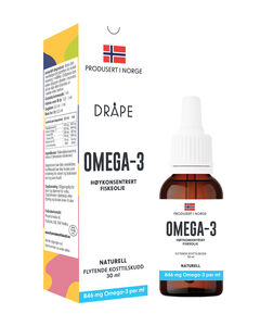 Dråpe omega-3 naturell 30 ml