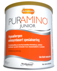 Nutramigen Puramino Junior hypoallergen, aminosyrebasert spesialnæring 400 g