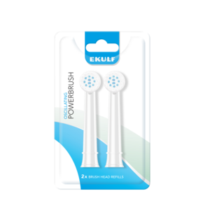 Ekulf PowerBrush White børstehoderefill 2 stk