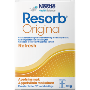 Resorb Original brusetabletter appelsinsmak 2 x 10 stk