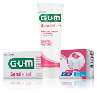 GUM SensiVital+ fluortannkrem 75 ml