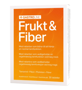Gastroline Frukt & Fiber 30 stk tabletter